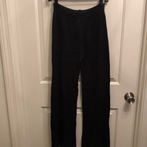 Wide leg sweater pants